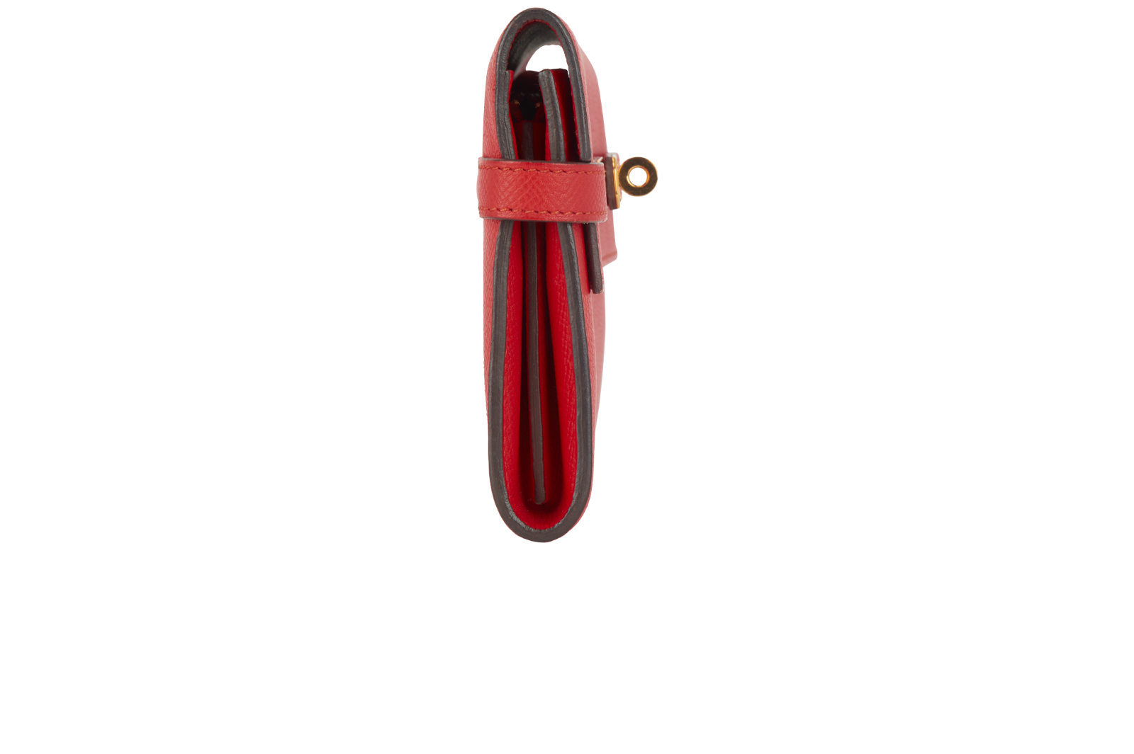 Hermes Kelly Wallet, &pound;1,200, Accessories, Red, Leather, Side view